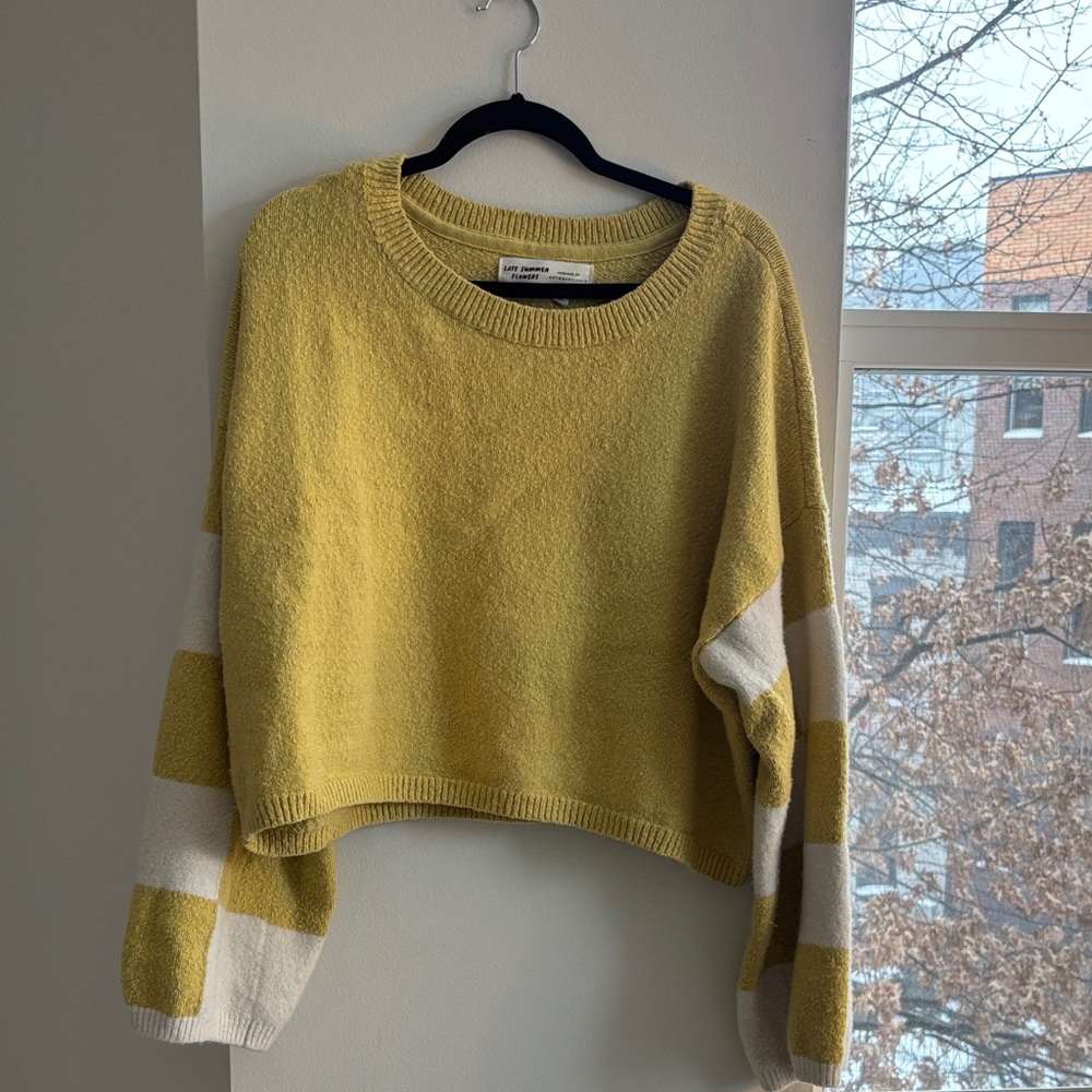 Anthropologie Checkerboard Sweater